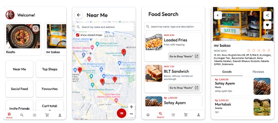 overview display of E@-app