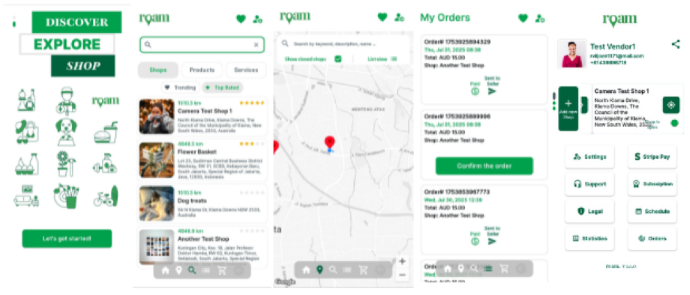 overview display of ROAM-app